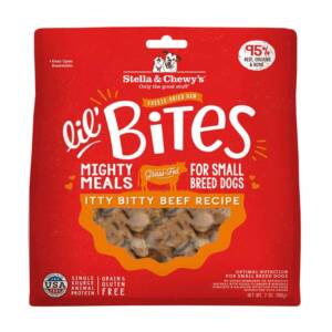 Stella & Chewy?s Lil? Bites Itty Bitty Beef Recipe Small Breed Freeze-Dried Raw Dog Food 198g