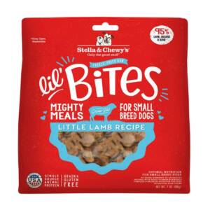 Stella & Chewy?s Lil? Bites Little Lamb Recipe Small Breed Freeze-Dried Raw Dog Food 198g