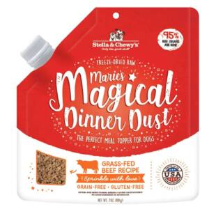 Stella & Chewy?s Marie?s Magical Dinner Freeze-Dried Raw Dust Grass-Fed Beef Dog Food Topper 198g