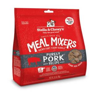 Stella & Chewy?s Meal Mixers Purely Pork Freeze-Dried Raw Dog Food Topper 510g
