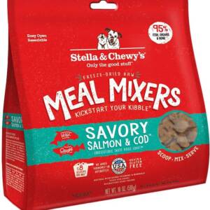 Stella & Chewy?s Savory Salmon & Cod Meal Mixers Freeze-Dried Raw Dog Food Topper 510g