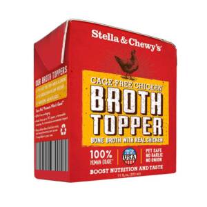STELLA & CHEWY?S CAGE-FREE CHICKEN BROTH DOG FOOD TOPPER 325ml