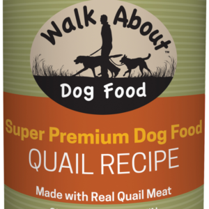 WALK ABOUT Quail Recipe Case of 12 Premium Canned Dog Food 369g