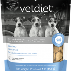 VETDIET Calming Biscuits Dog Treats 454g