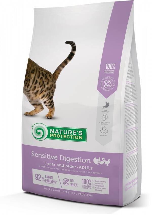 SENSITIVE DIGESTION COMPLETE PET FOOD FOR ADULT CATS 1 year and older Helps avoid intestinal problems 7kg