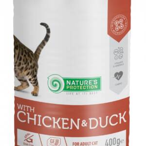 STERILISED CHICKEN & DUCK COMPLETE PET FOOD WITH CHICKEN AND DUCK FOR ADULT CATS AFTER STERILISATION.400g