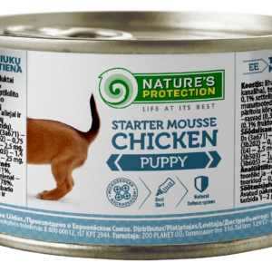 STARTER MOUSSE CHICKEN PUPPY COMPLETE PET FOOD WITH CHICKEN FOR PUPPIES.200g