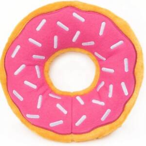 ZippyPaws Strawberry Jumbo Donutz Dog Toy