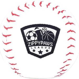 ZippyPaws SportsBallz Baseball Dog Toy