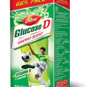 Dabur Glucose-D Energy Boost Drink 75g (50g Free)