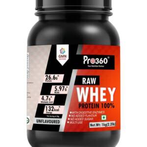 Pro360 Raw Unflavored Whey Protein Powder 1kg