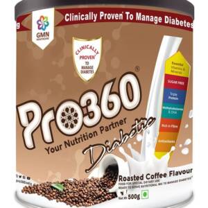 Pro360 Diabetic Roasted Coffee Nutritional Beverage Mix 500g