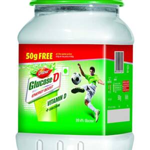 Dabur Glucose-D Energy Boost Drink 500g (50g Free)