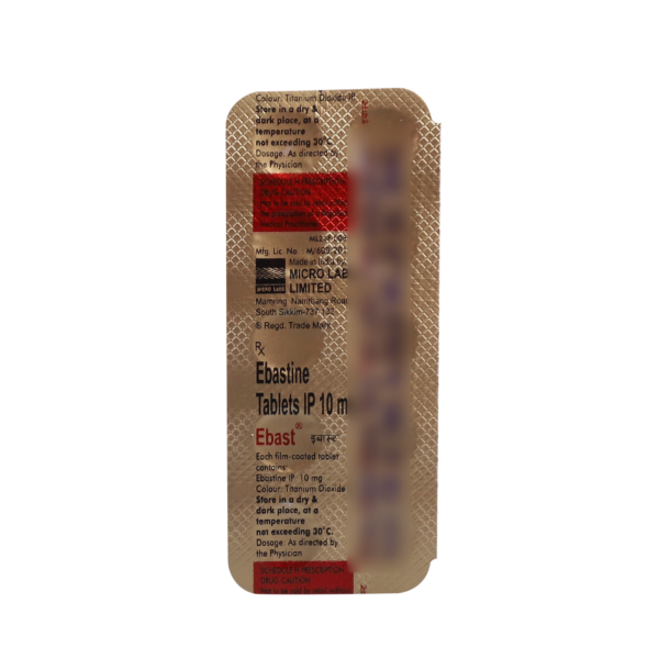 Ebast 10mg 10 Tablets