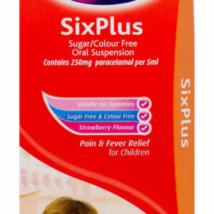 Calpol? SixPlus Sugar/Colour Free Oral Suspension Strawberry Flavour - 140ml #P