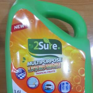 2SURE MULTIPURPOSE LIQUID WASH TROPICAL FRUITS 3.6L