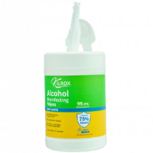 Kilrox Alcohol Disinfecting Wipes in Cannister (Lemon Scented)