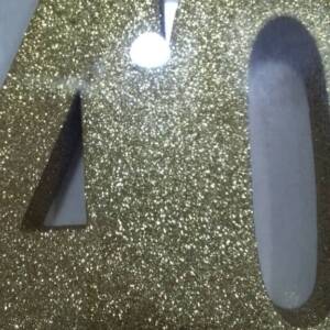 40 GLITTER TABLE DECORATION