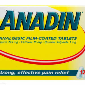 ANADIN? Analgesic Film-Coated Tablets ? 12 Tablets #P