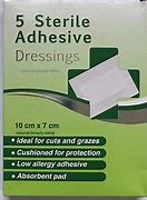 5 STERILE ADHENSIVE DRESSINGS 10CMX7CM
