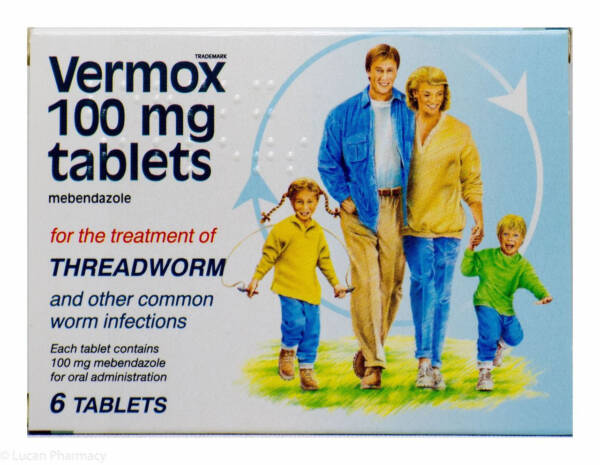 Vermox? 100mg Tablets ? 6 Tablets #P