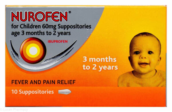 Nurofen? for Children 60mg Suppositories (3 Months- 2 Years) ? 10 Suppositories  #P