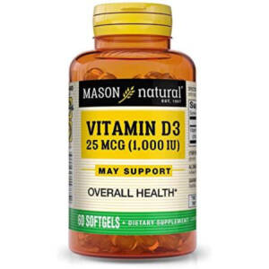 Mason Natural Vitamin D3 1000IU x 60