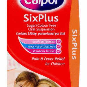 Calpol? SixPlus Sugar/Colour Free Oral Suspension Strawberry Flavour - 60ml #P