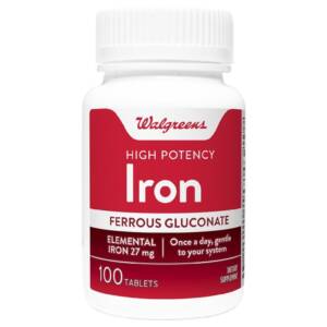 FERROUS GLUCONATE 300MG X 100 TAB