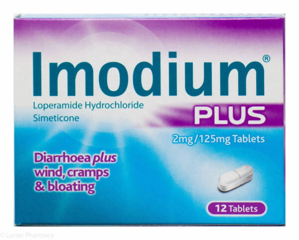 Imodium? Plus 2mg/125mg Tablets ? 12 Tablets #P