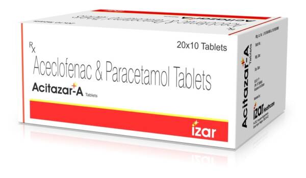 ACETHIC (ACECLOFENAC & PARACETAMOL) TABLETS *10