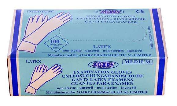 AGARY EXAMINATION GLOVES MEDIUM