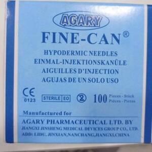 AGARY FINE-CAN HYPODERMIC NEEDLE 21G X100