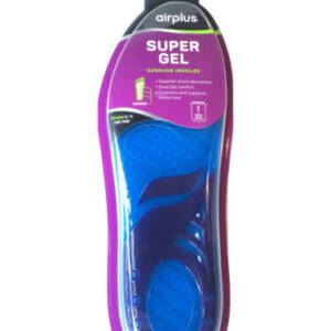 AIRPLUS SUPER GEL CUSHION INSOLES WOMEN 5-11 *1 PAIR