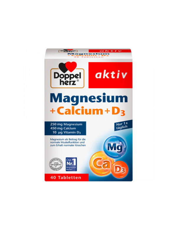 AKTIV DOPPEL HERZ MAG + CALCIUM + D3 30TABS