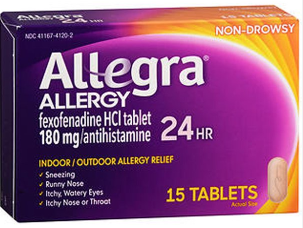 ALLEGRA ALLERGY 180MG *15 TABLETS