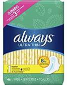 ALWAYS ULTRA THIN PADS *46