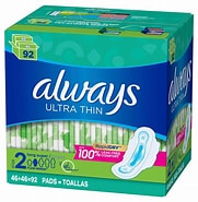 ALWAYS ULTRA THIN PADS *92