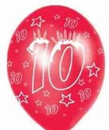 AMSCAN BALLOONS 10TH BIRTHDAY