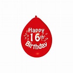 AMSCAN BALLOONS 16TH BIRTHDAY