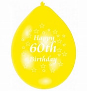 AMSCAN BALLOONS 60TH BIRTHDAY