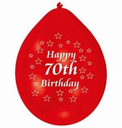 AMSCAN BALLOONS 70TH BIRTHDAY