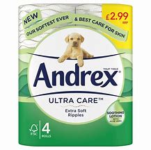 ANDREX ULTRA CARE TOILET TISSUE X4ROLLS