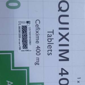 AQUIXIM CEFIXIME 400MG *10TABLETS