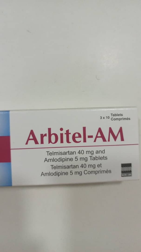 Buy Here - ARBITEL-AM 40/5MG X 30 TABS - Allschoolabs Online