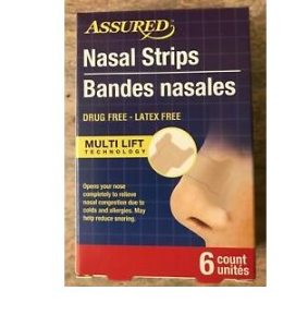 ASSURED NASAL STRIPS BANDES NASAL *6 COUNTS