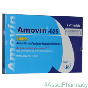 Amovin (Amoxicillin/Clavulanic acid) 625mg Tab