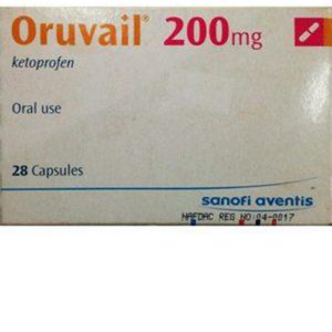 Oruvail Ketoprofen 200mg caps