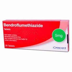 BENDROFLUMETHIAZIDE 5MG CRESCENT *28TABLETS