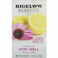 BIGELOW BENEFITS LEMON & ECHINACEA HERBAL TEA X18